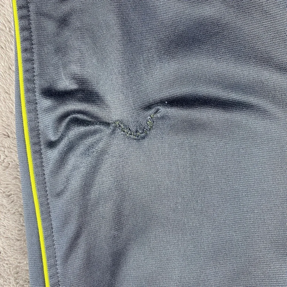 Adidas Activewear Athletic Sweatpants Youth Medium 10/12 Gray‎ Yellow - Picture 4 of 15